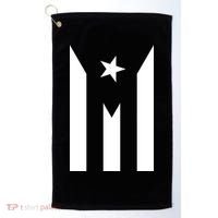 Puerto Rico Resiste Boricua Flag Se Levanta Golf Towel thumb 0