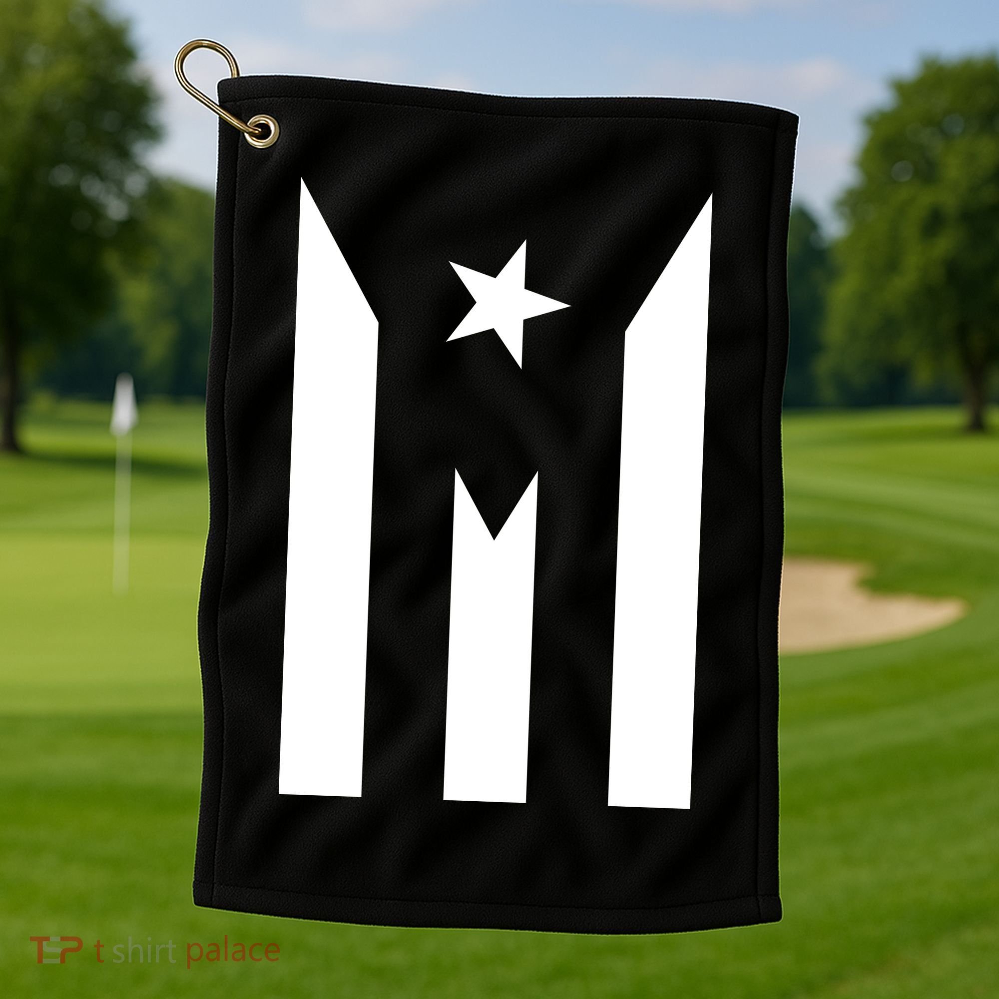 Puerto Rico Resiste Boricua Flag Se Levanta Golf Towel