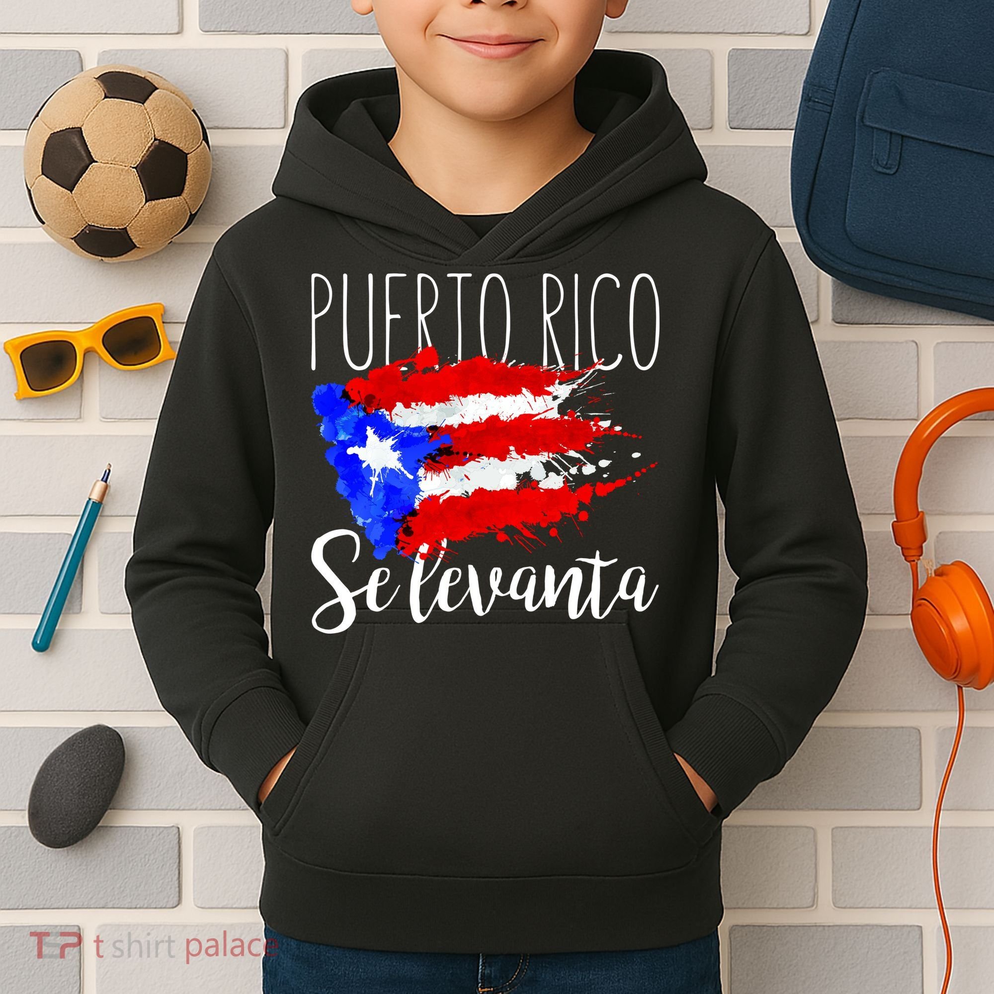 Puerto Rico Se Levanta Kids Hoodie