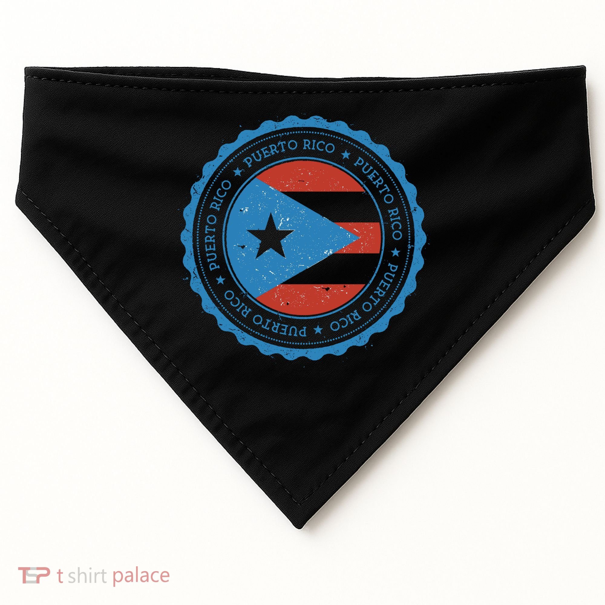 Puerto Rico Seal USA-Made Doggie Bandana