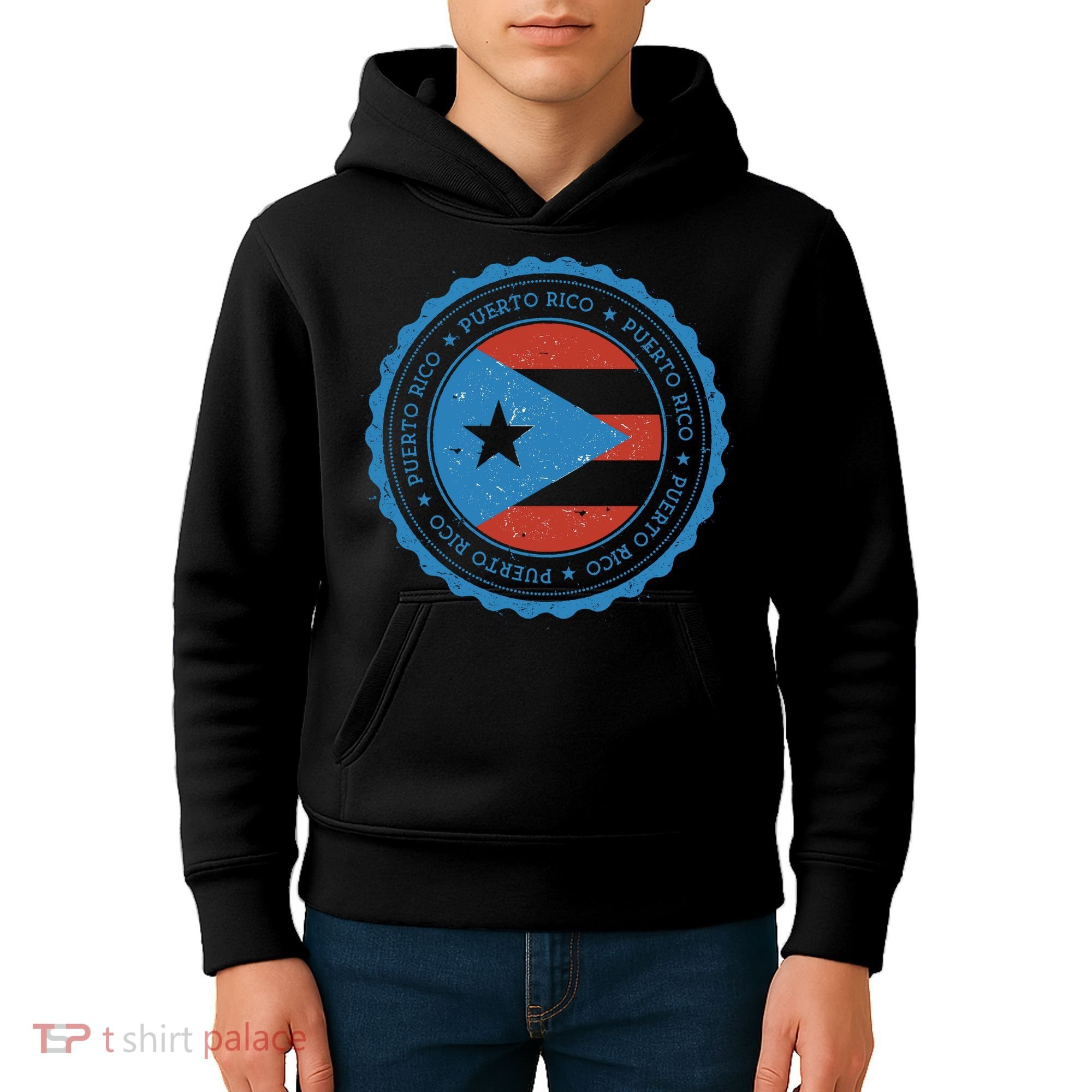 Puerto Rico Seal Kids Hoodie