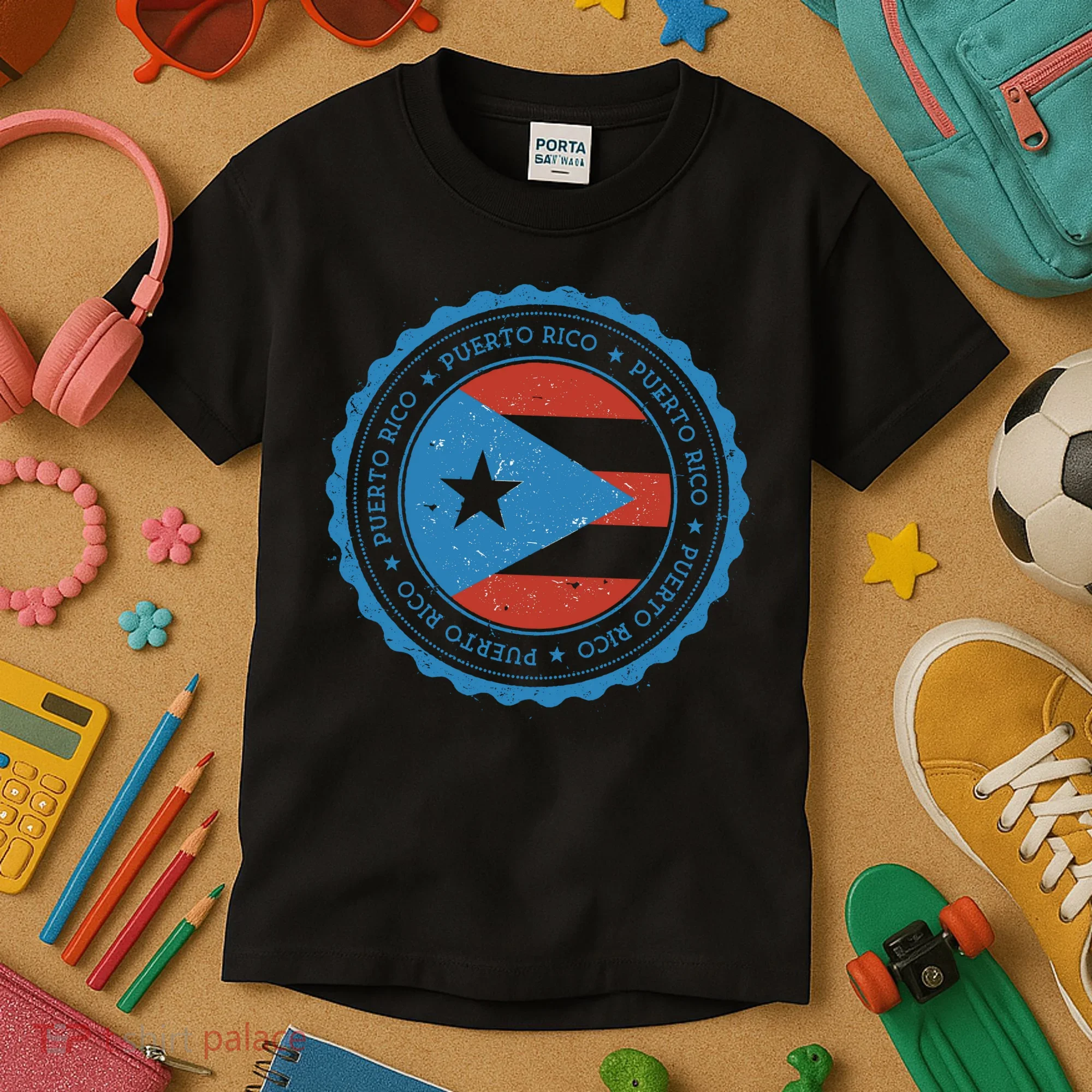 Puerto Rico Seal Kids T-Shirt