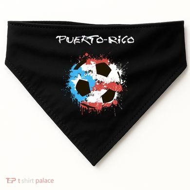Puerto Rico Soccer USA-Made Doggie Bandana