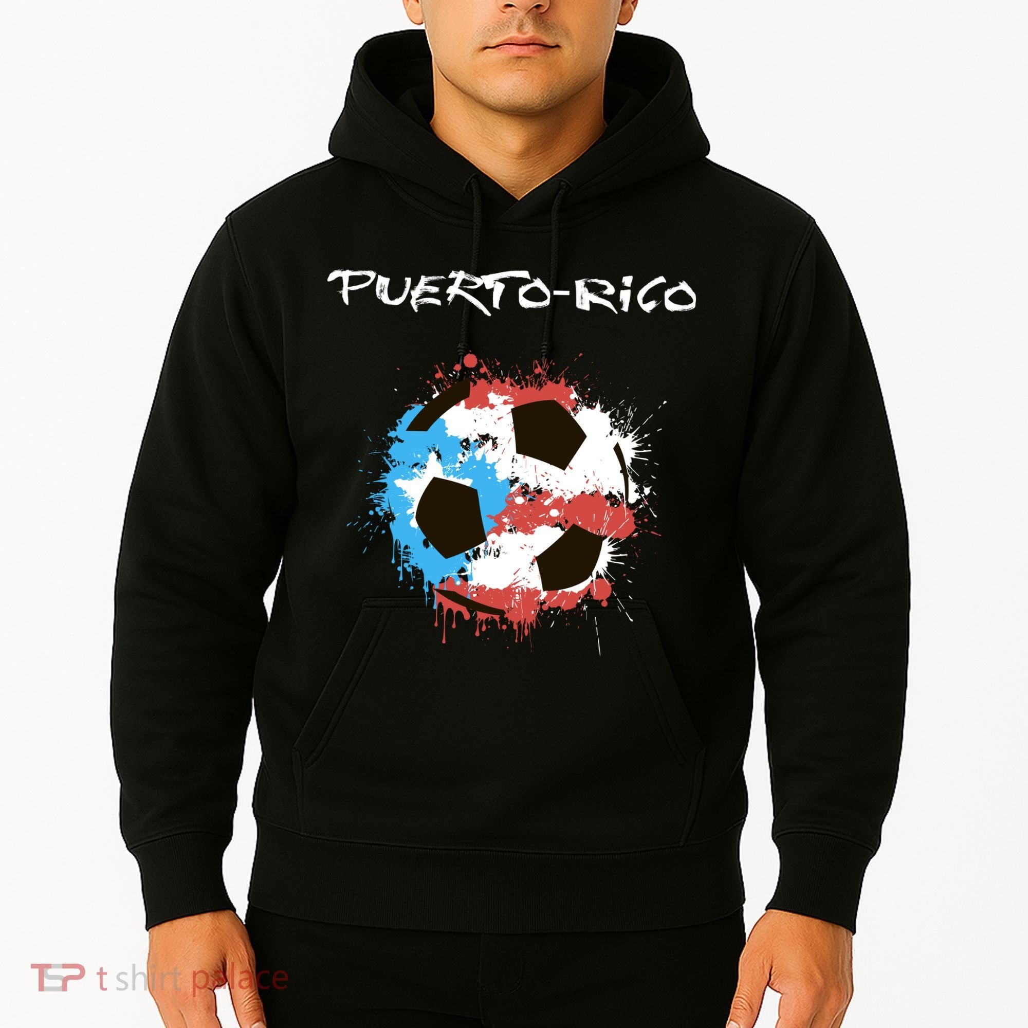 Puerto Rico Soccer Hoodie