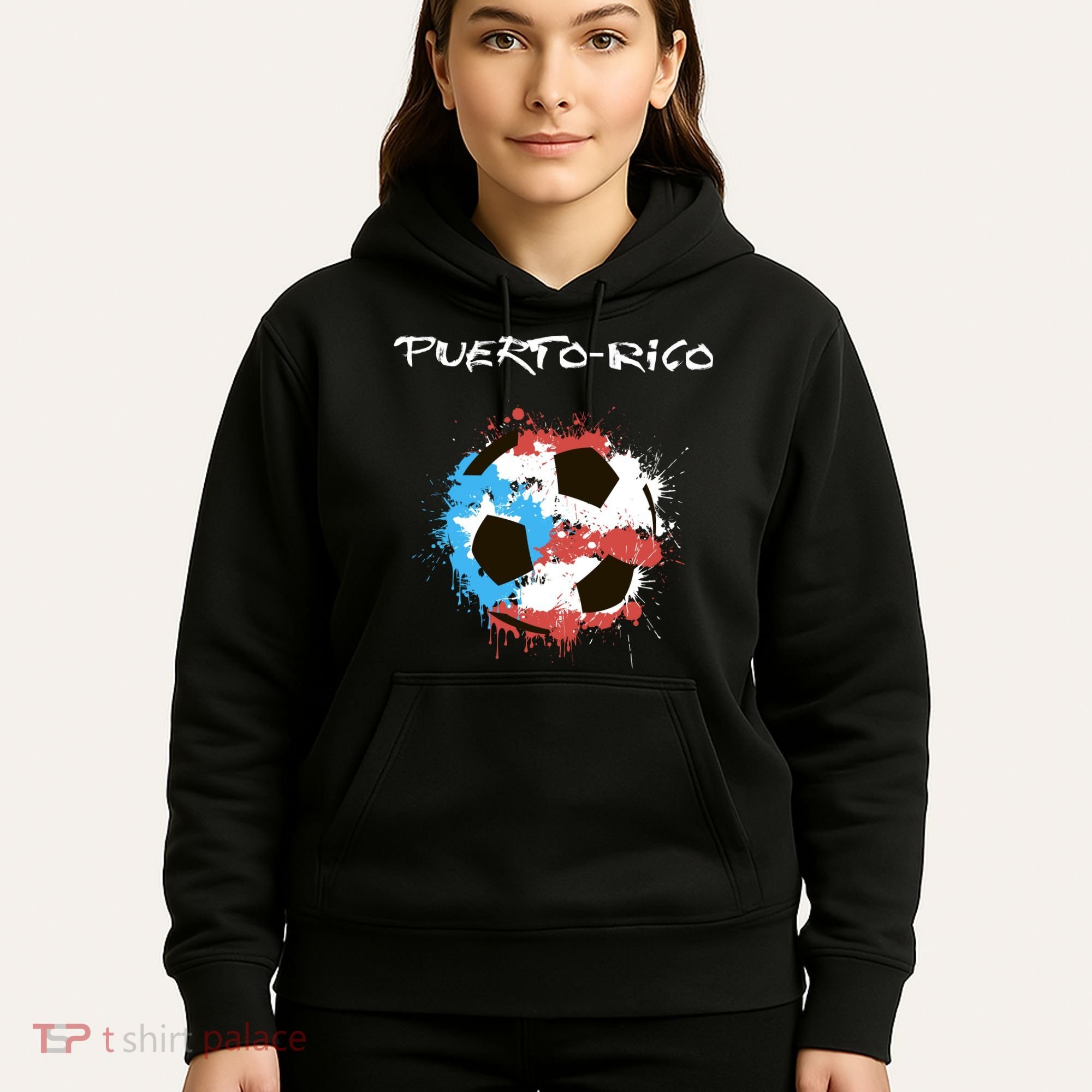Puerto Rico Soccer Hoodie
