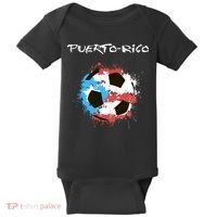 Puerto Rico Soccer Baby Bodysuit thumb 0