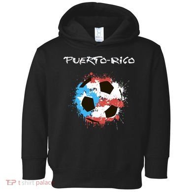 Puerto Rico Soccer Toddler Hoodie