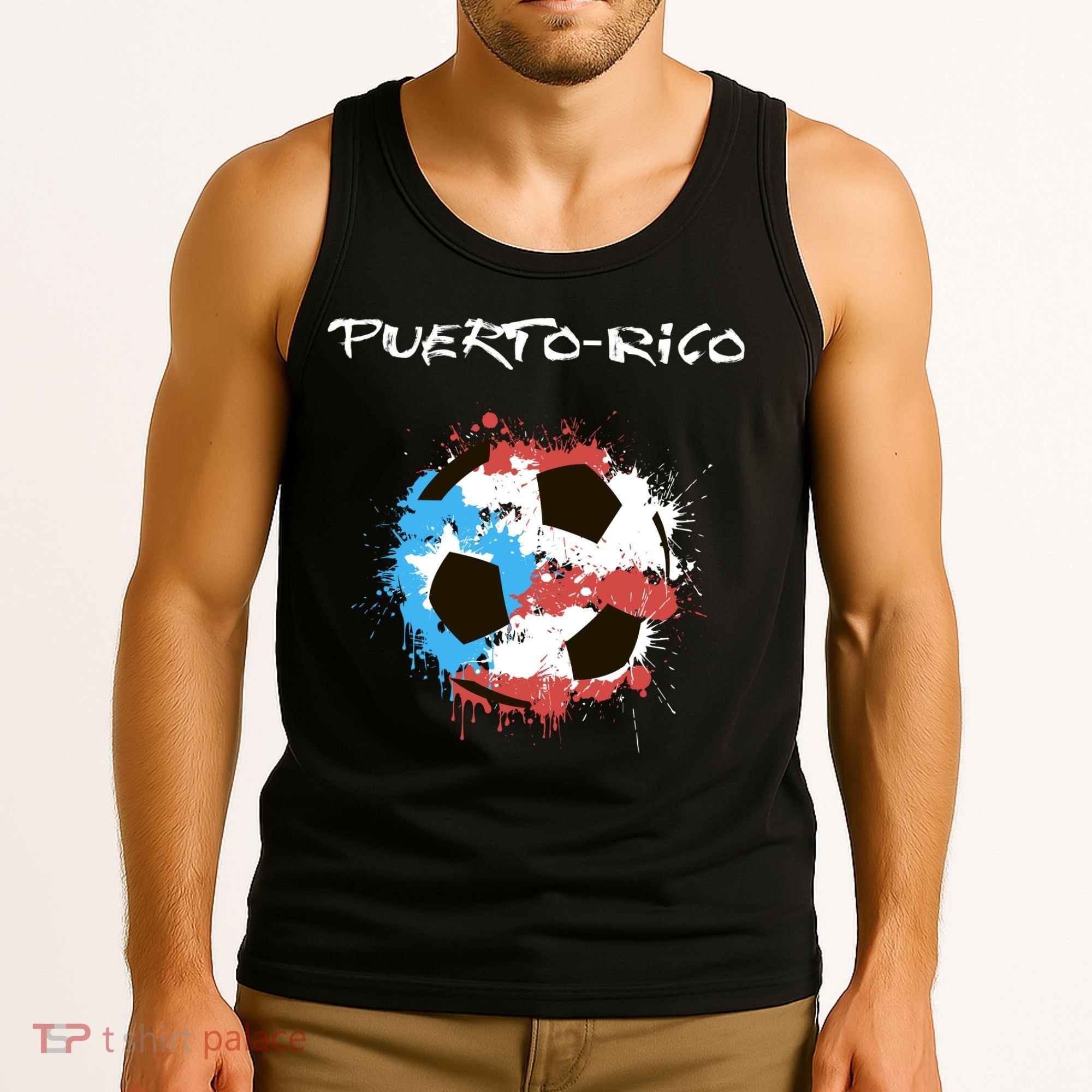 Puerto Rico Soccer Tank Top