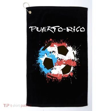Puerto Rico Soccer Golf Towel