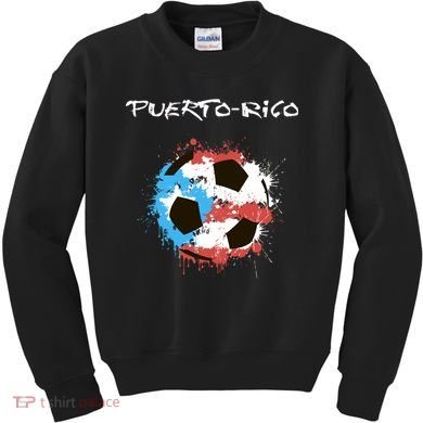 Puerto Rico Soccer Kids Sweatshirt