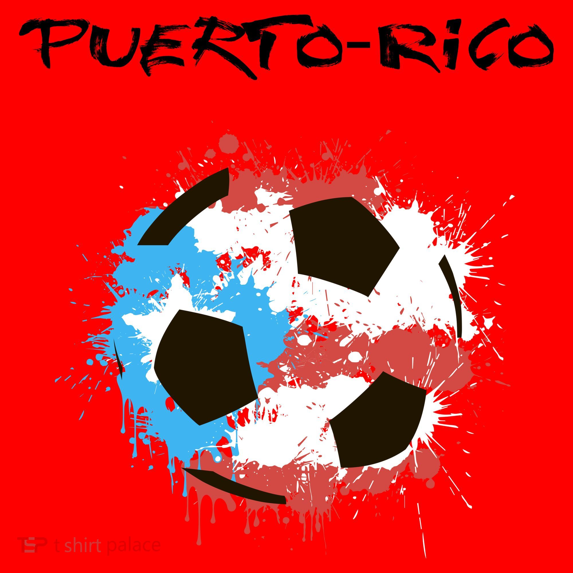 Puerto Rico Soccer Santa Hat