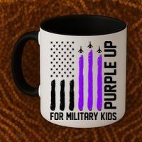 Purple Up For Military Kids Coffee Mug thumb 2