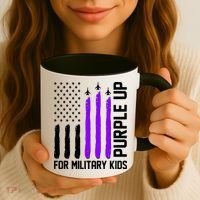 Purple Up For Military Kids Coffee Mug thumb 3