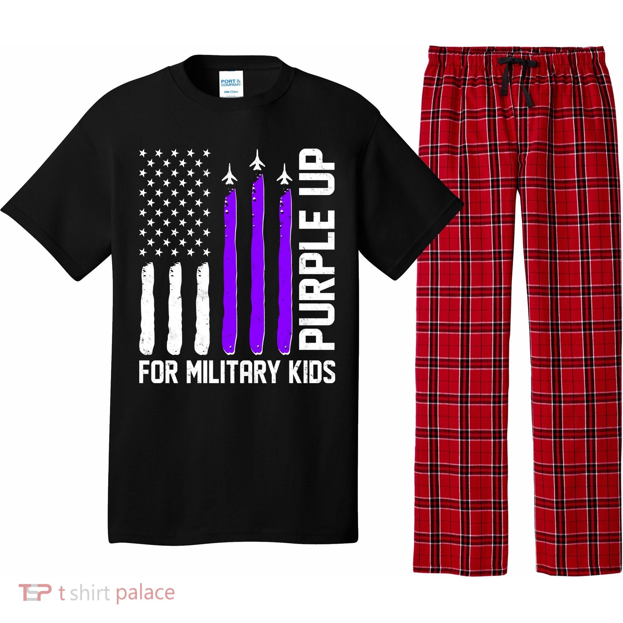 Purple Up For Military Kids Pajama Set