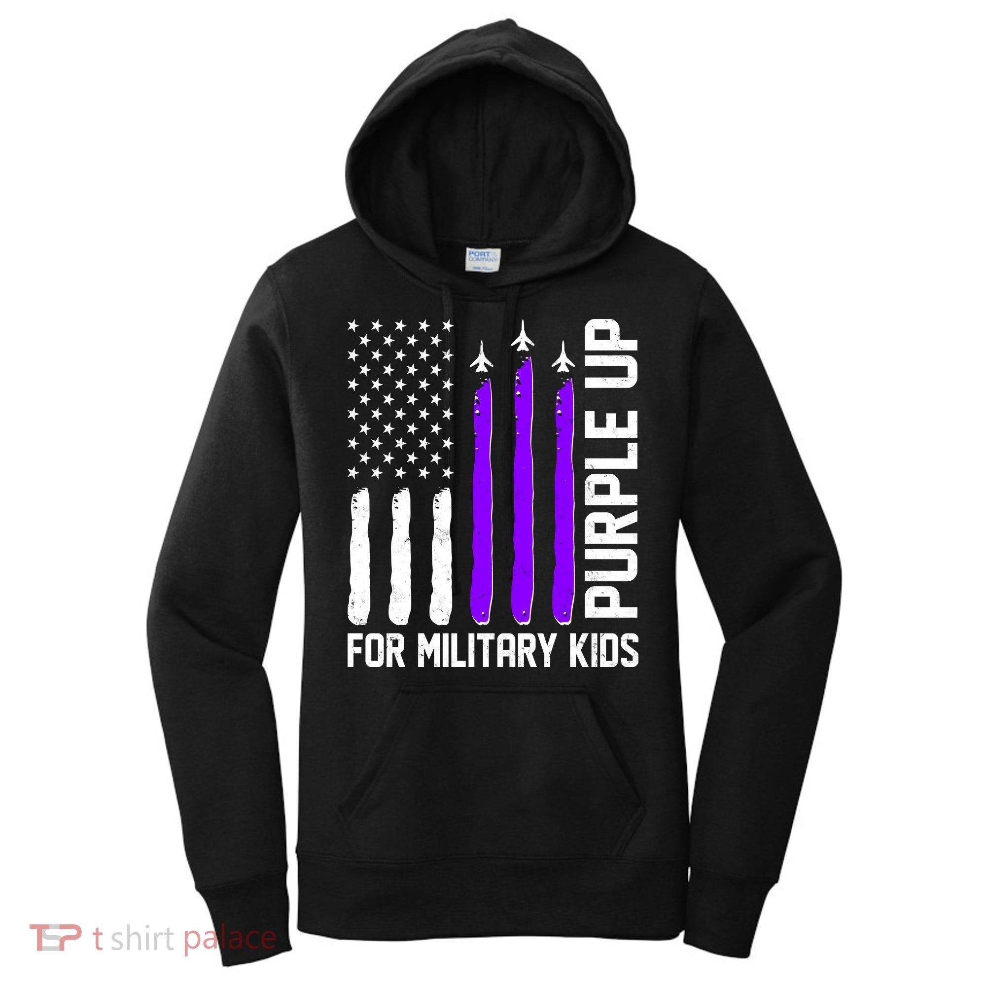 Purple Up For Military Kids Women's Hoodie
