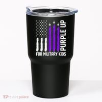 Purple Up For Military Kids Tumbler thumb 0