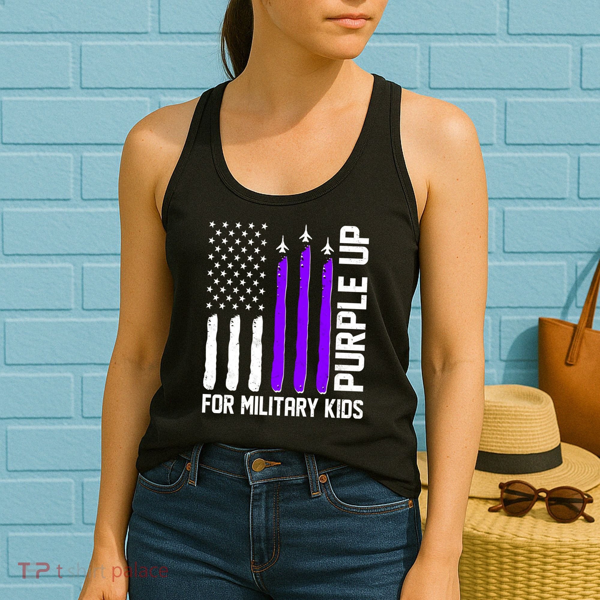 Purple Up For Military Kids Women's Tank Top