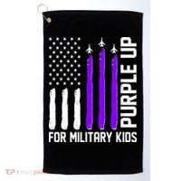 Purple Up For Military Kids Golf Towel thumb 0
