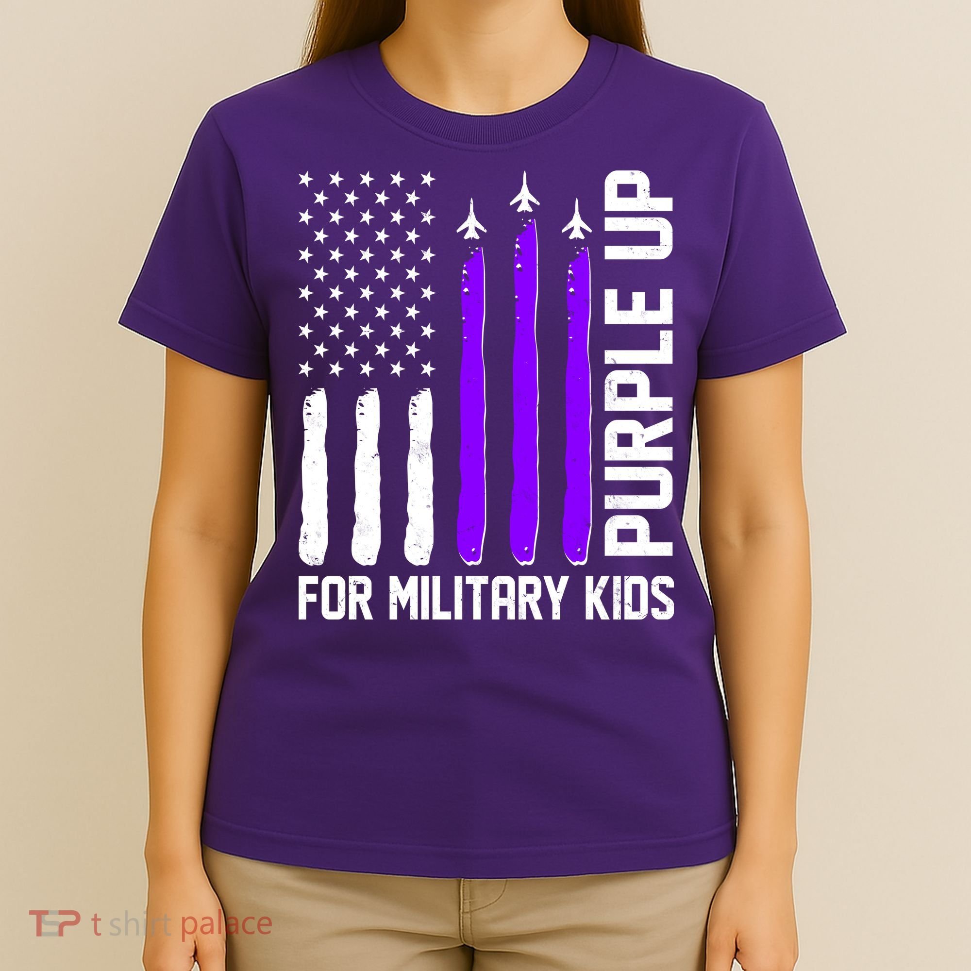 Purple Up For Military Kids T-Shirt