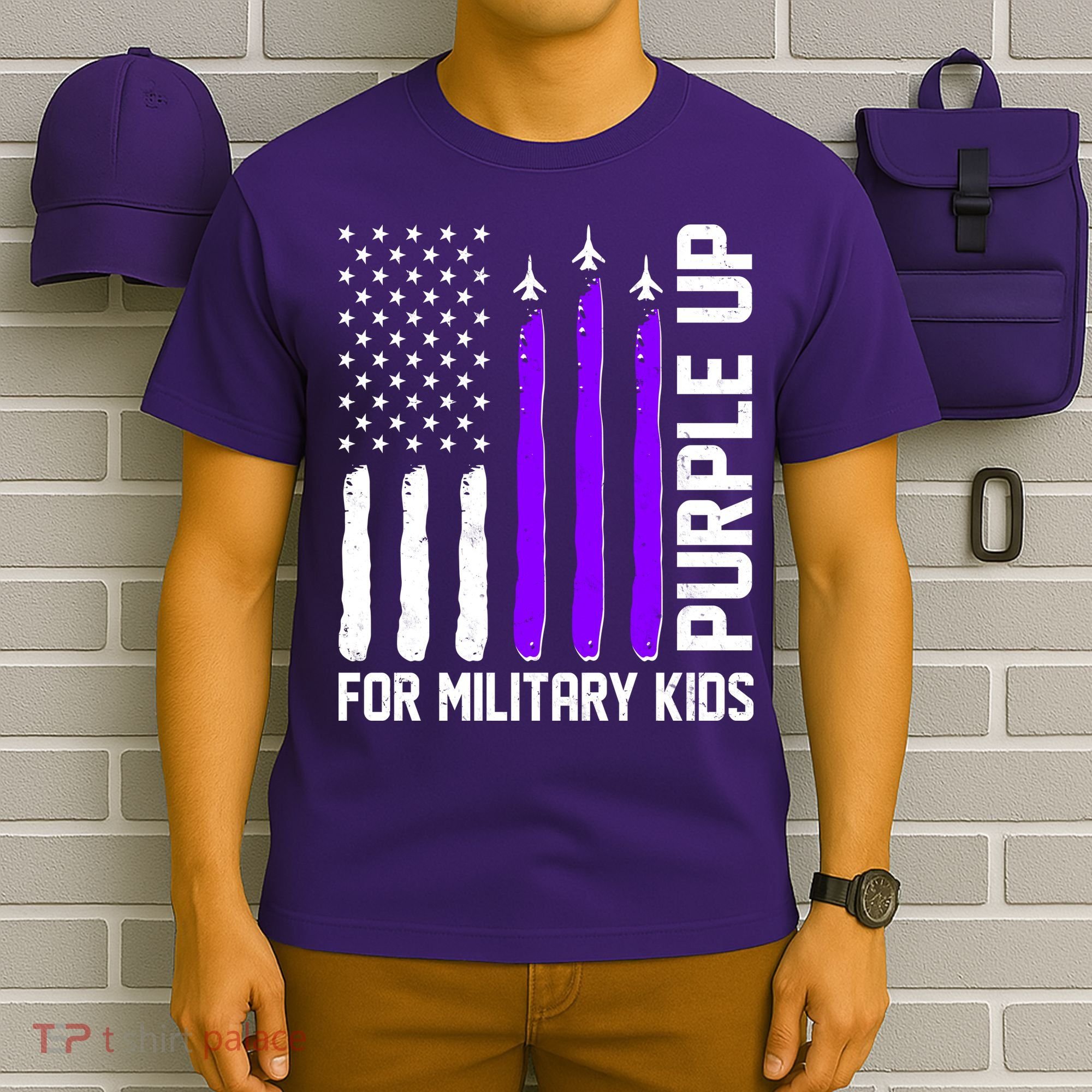 Purple Up For Military Kids T-Shirt