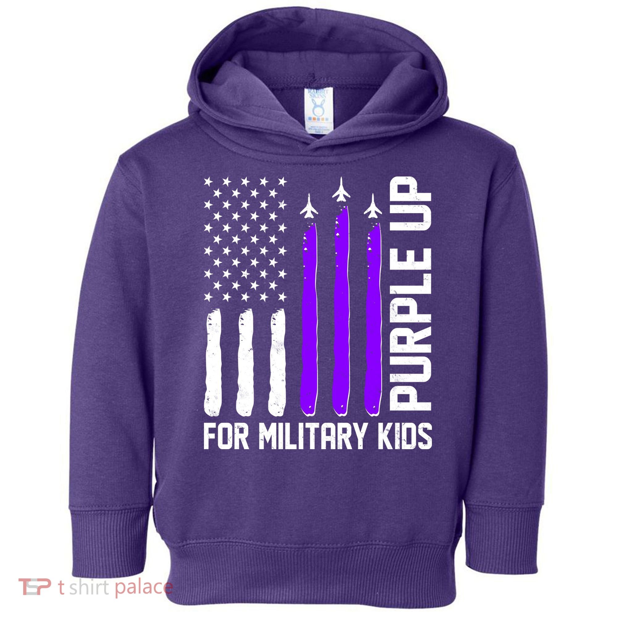 Purple Up For Military Kids Toddler Hoodie