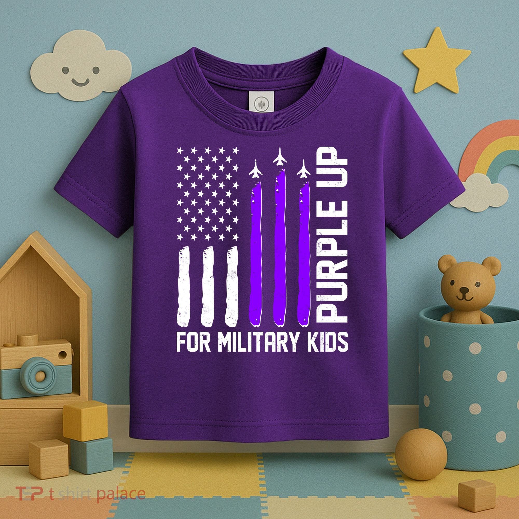Purple Up For Military Kids Toddler T-Shirt
