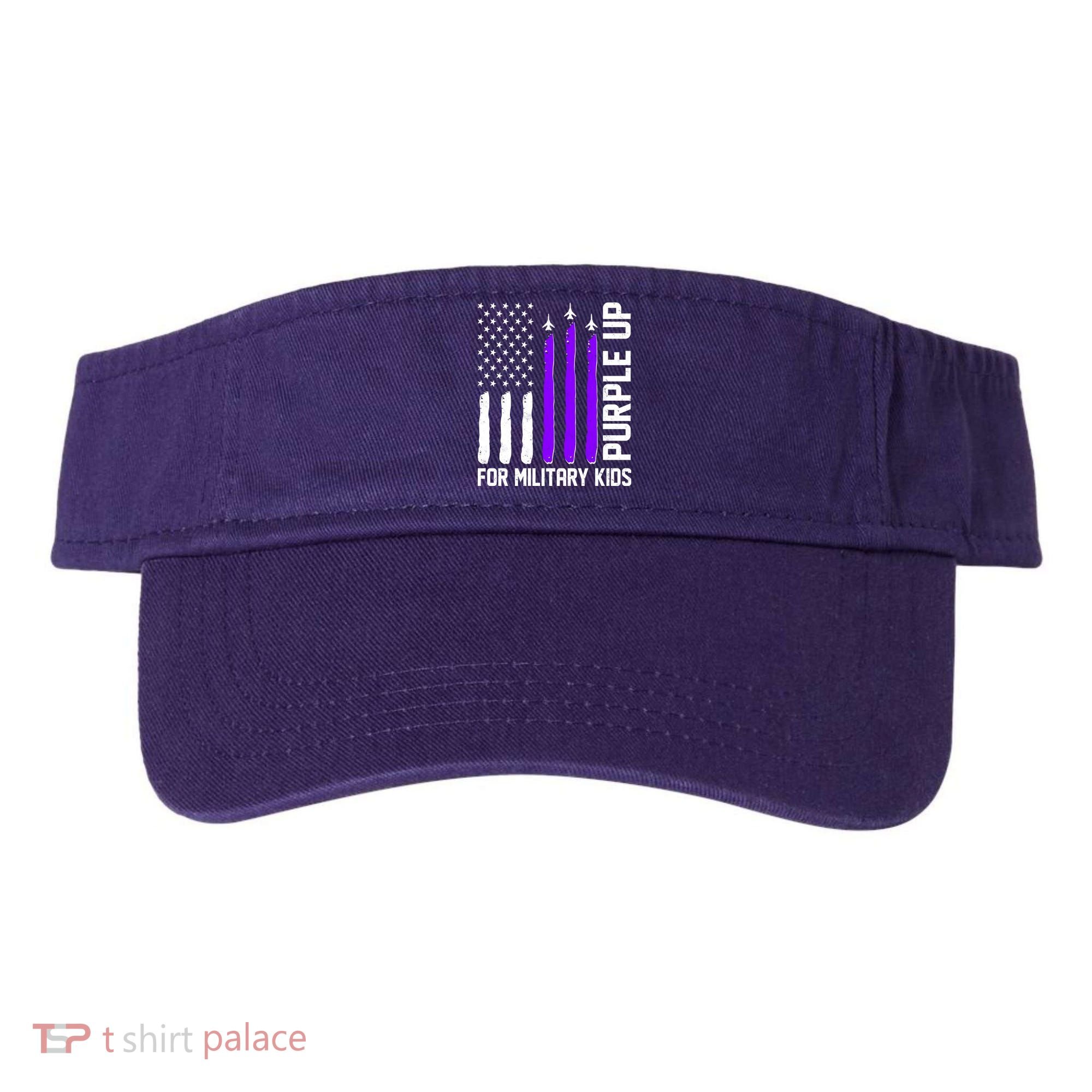 Purple Up For Military Kids Visor