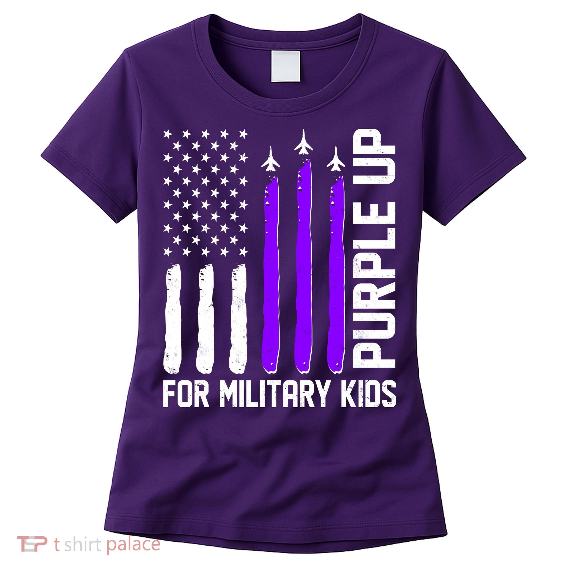 Purple Up For Military Kids Women's T-Shirt