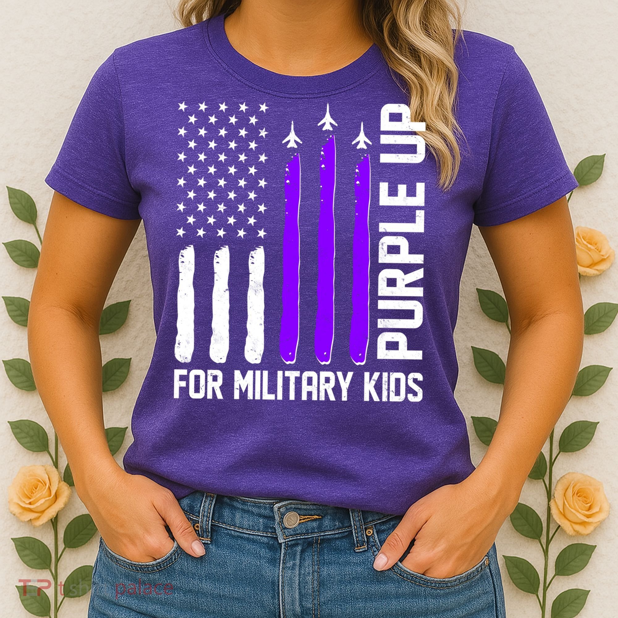Purple Up For Military Kids Women's T-Shirt