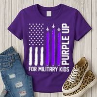 Purple Up For Military Kids Women's T-Shirt thumb 3