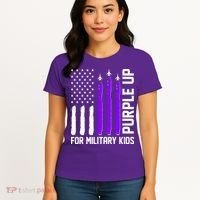 Purple Up For Military Kids Women's T-Shirt thumb 4