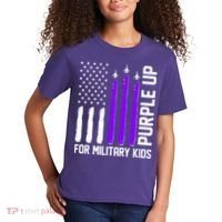 Purple Up For Military Kids Kids T-Shirt thumb 2