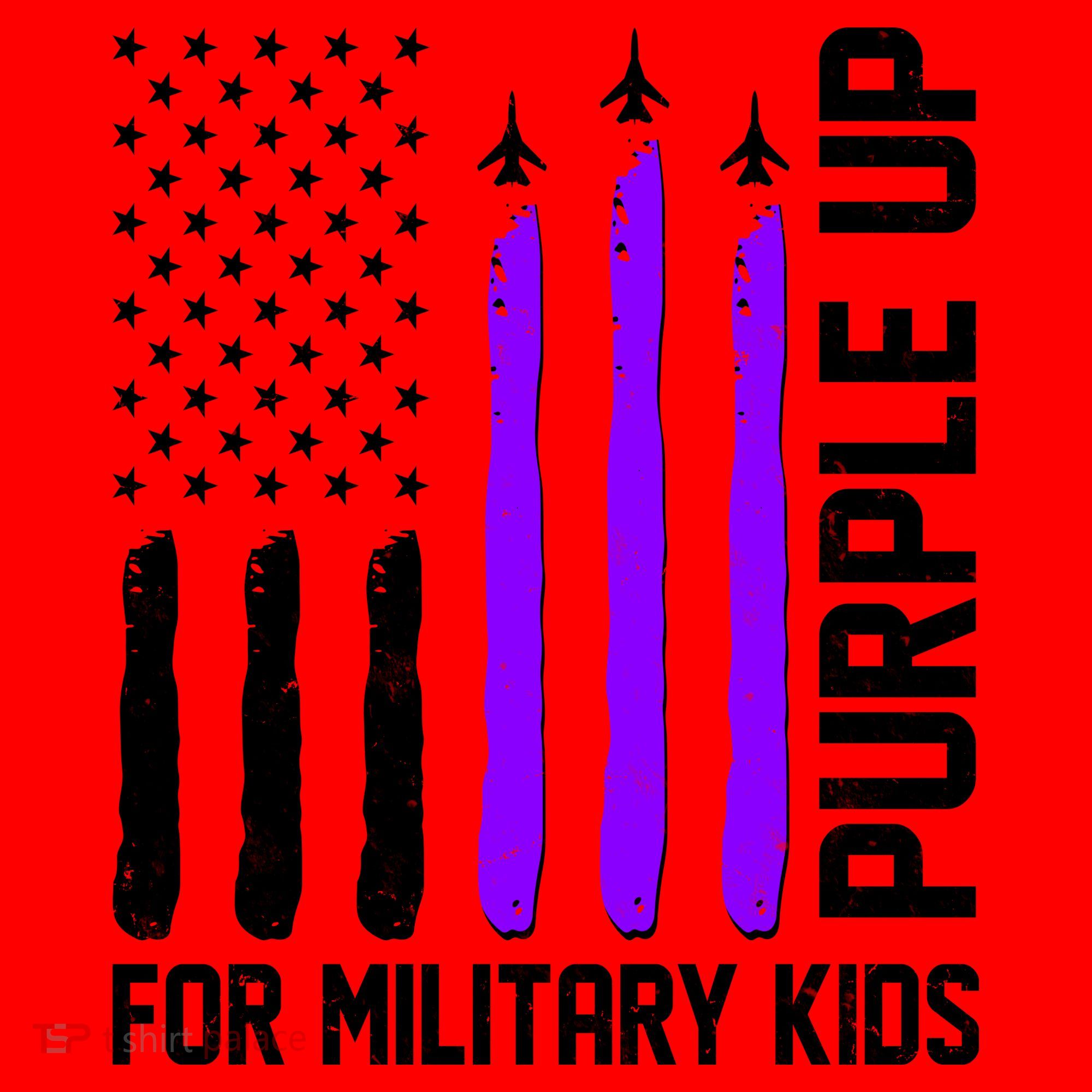 Purple Up For Military Kids Santa Hat