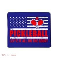 Pickleball USA Flag Leave It All On The Court Pickle Ball Mousepad thumb 0