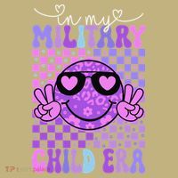 Purple Up For Military In My Military Child Era Month T-Shirt thumb 7