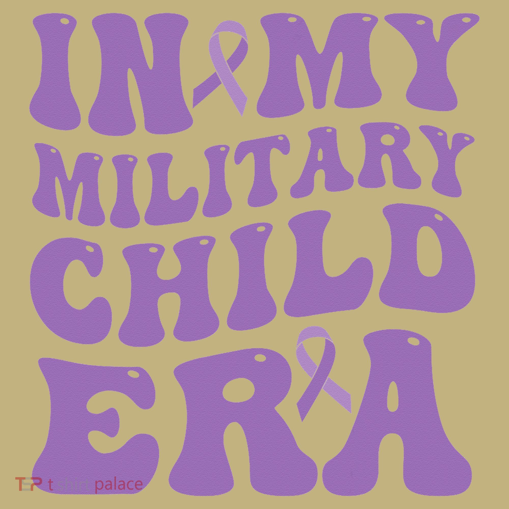 Purple Up For Military In My Military Child Era Month T-Shirt