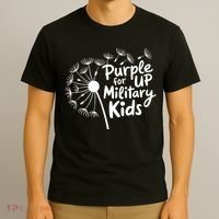 Purple Up For Military  T-Shirt thumb 3