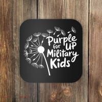 Purple Up For Military  Coaster thumb 0