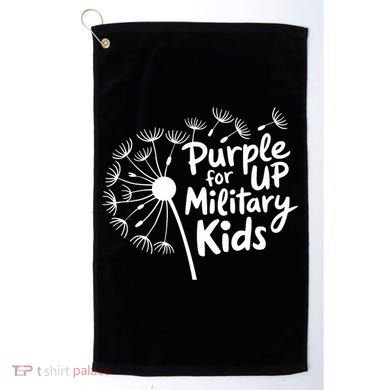 Purple Up For Military  Golf Towel