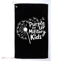 Purple Up For Military  Golf Towel thumb 0