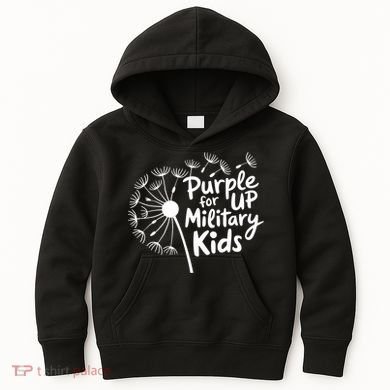 Purple Up For Military  Kids Hoodie