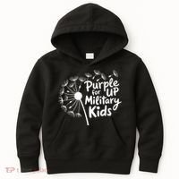 Purple Up For Military  Kids Hoodie thumb 0