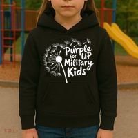 Purple Up For Military  Kids Hoodie thumb 3