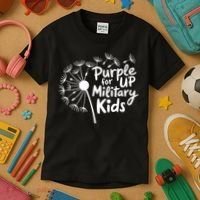 Purple Up For Military  Kids T-Shirt thumb 3