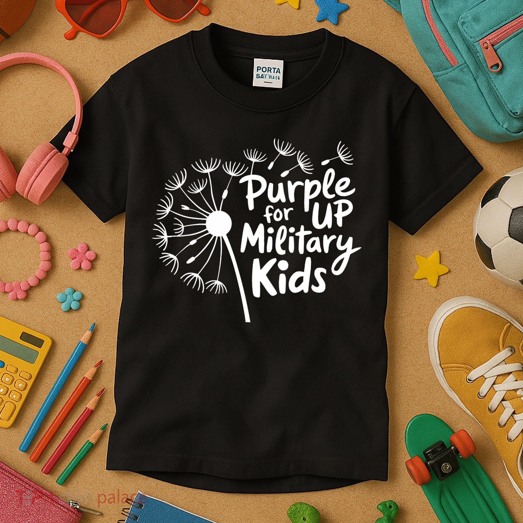 Purple Up For Military  Kids T-Shirt
