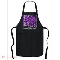 Purple Up For Military Coquette Bow Camo Child Apron thumb 0