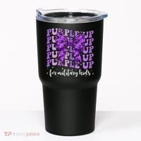 Purple Up For Military Coquette Bow Camo Child Tumbler thumb 0