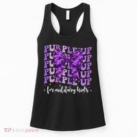 Purple Up For Military Coquette Bow Camo Child Women's Tank Top thumb 0