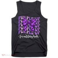 Purple Up For Military Coquette Bow Camo Child Tank Top thumb 0