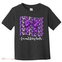 Purple Up For Military Coquette Bow Camo Child Toddler T-Shirt thumb 0